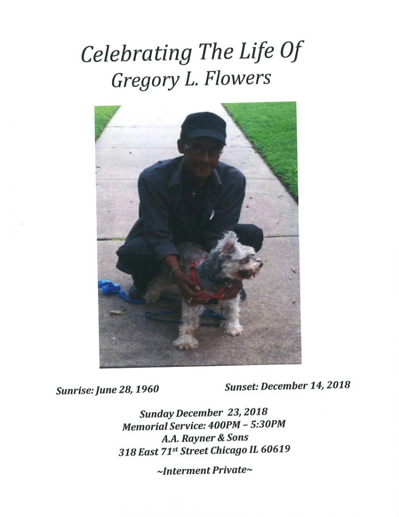 Gregory L Flowers Obituary