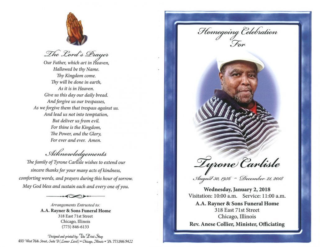 Tyrone Carlisle Obituary