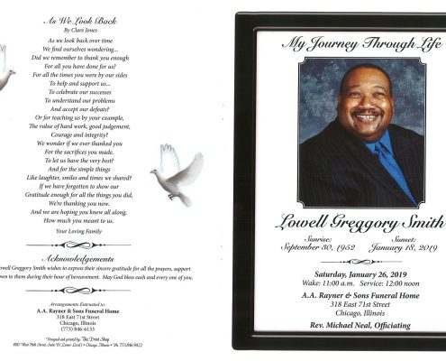 Lowell Greggory Smith Obituary