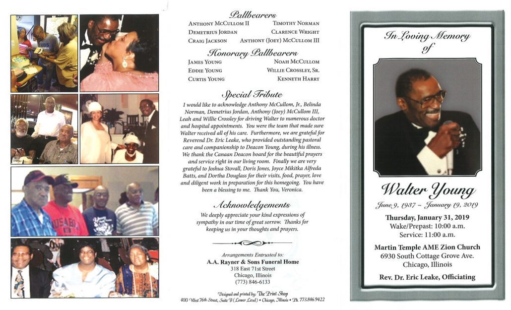 Walter Young Obituary