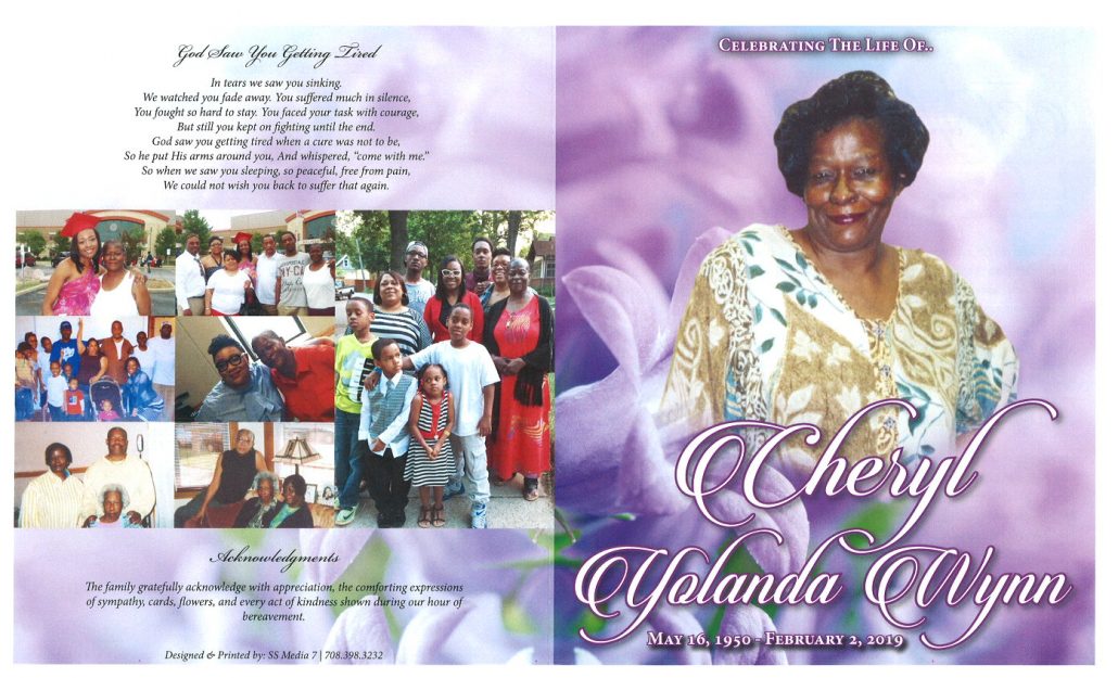 Cheryl Yolanda Wynn Obituary