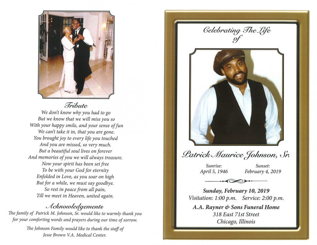 Patrick Maurice Johnson Sr Obituary