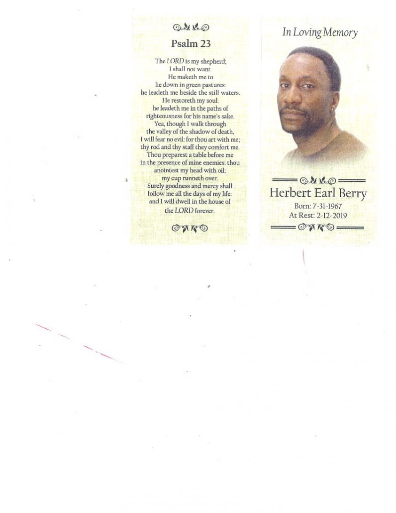 Herbert Earl Berry Obituary