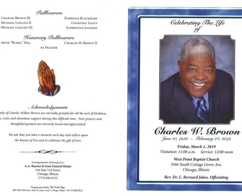 Charles W Brown Obituary