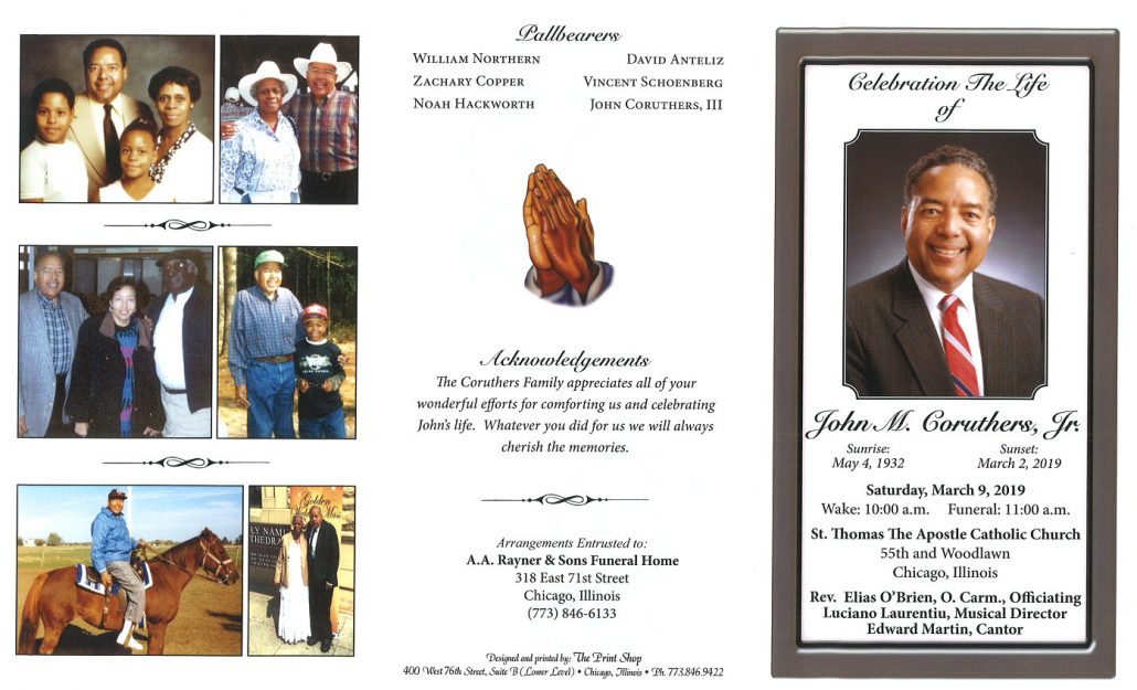 John M Coruthers Jr Obituary
