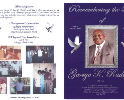 George K Radcliff Obituary
