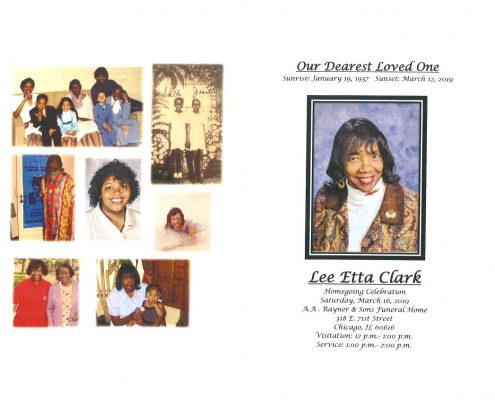 Lee Etta Clark Obituary