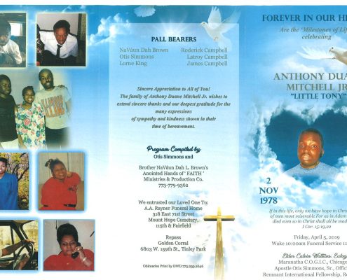 Anthony Duane Mitchell Jr Obituary