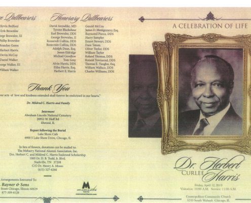 Dr Herbert C Harris Obituary