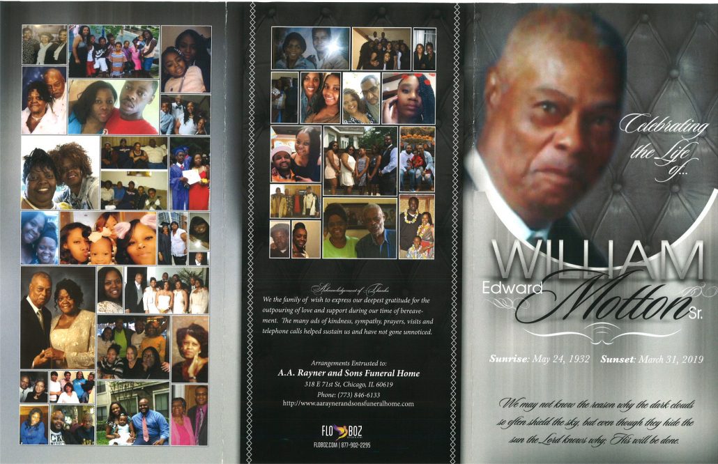 William E Motton Sr Obituary