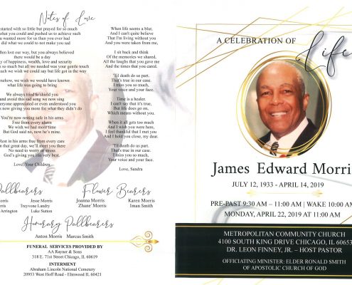 James Edward Morris Obituary