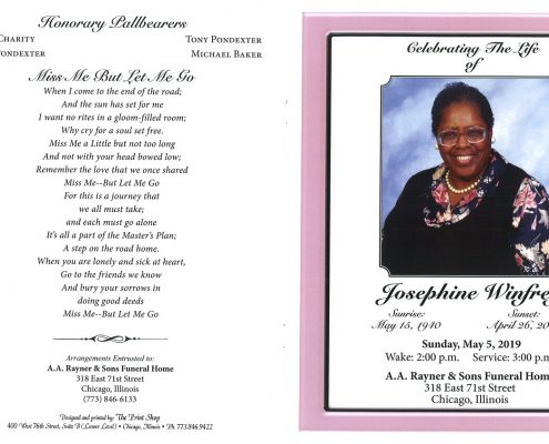 Josephine Winfrey Obituary