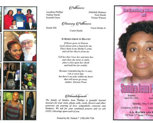 Sandra Jean Phillips Obituary