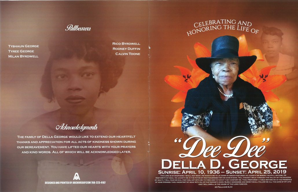 Della D George Obituary