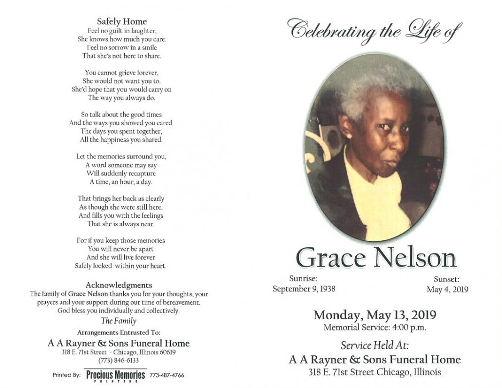 Grace Nelson Obituary