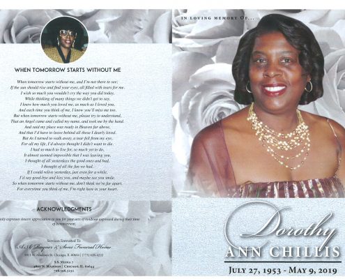 Dorothy Ann Chillis Obituary