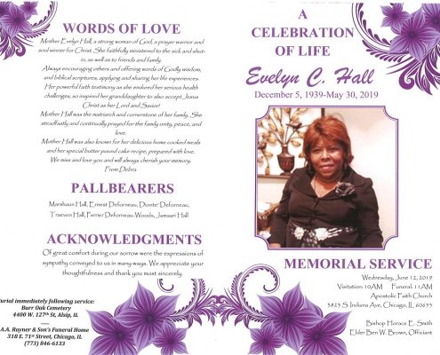 Evelyn C Hall Obituary
