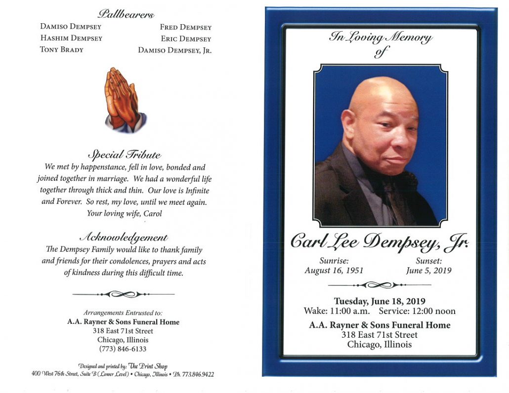 Carl Lee Dempsey Jr Obituary