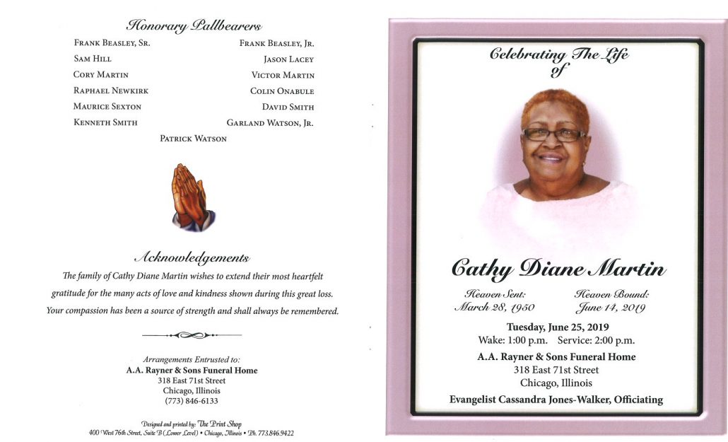 Cathy Diane Martin Obituary