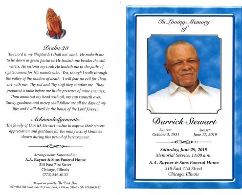 Darrick Stewart Obituary