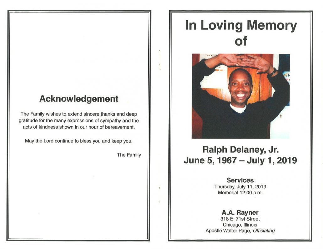 Ralph Delaney Jr Obituary