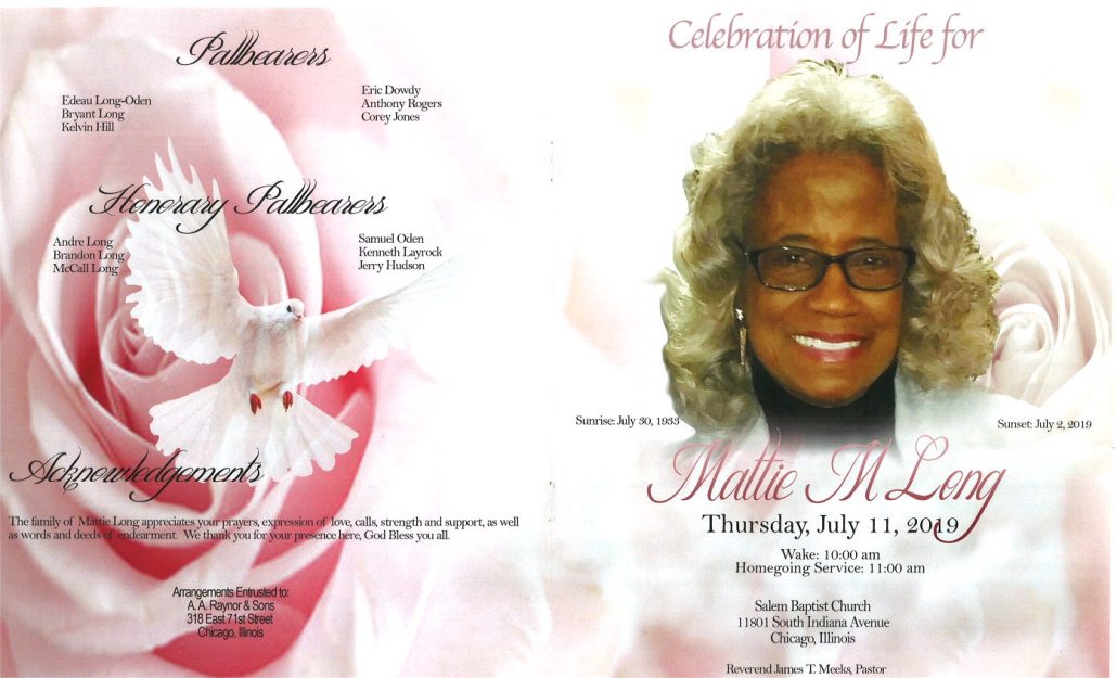 Mattie M Long Obituary