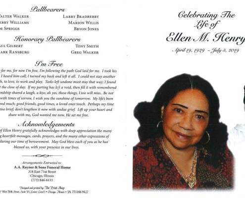 Ellen Henry Obituary