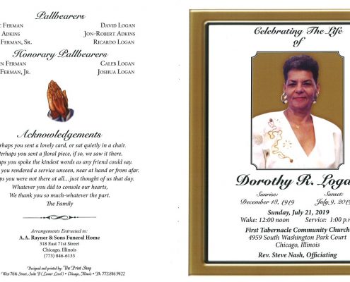 Dorothy R Logan Obituary