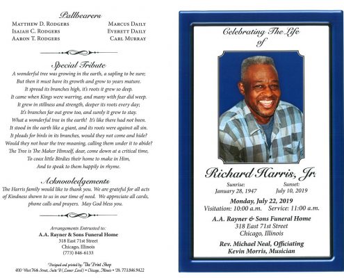 Richard Harris Jr Obituary