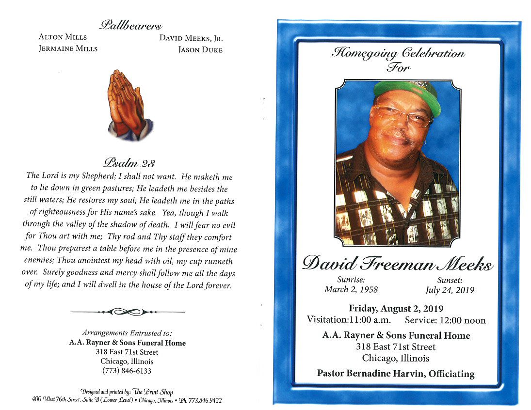 David F Meeks Obituary 