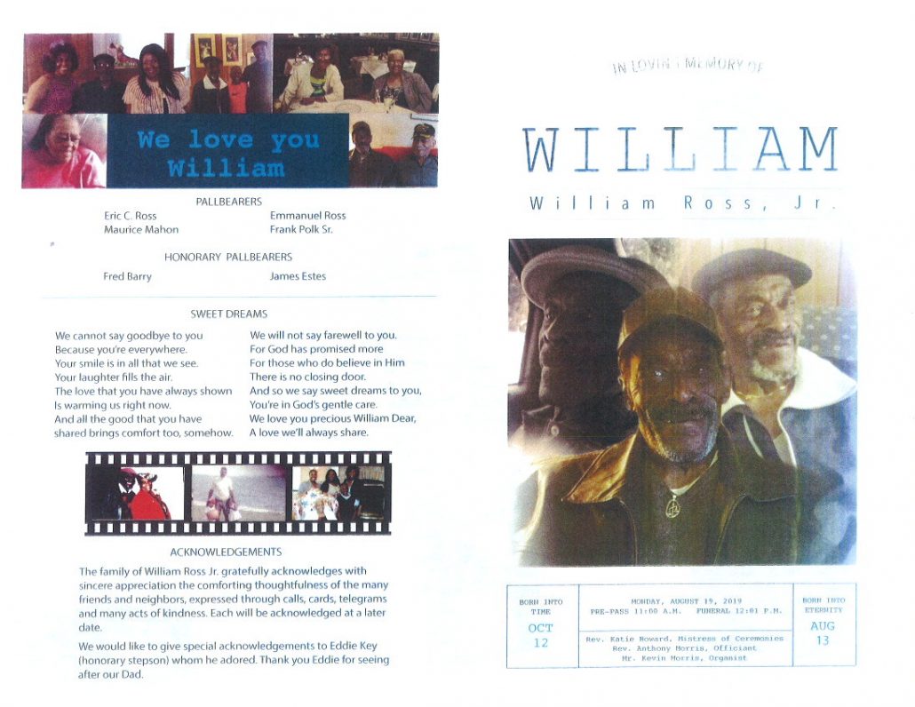 William Ross Jr Obituary