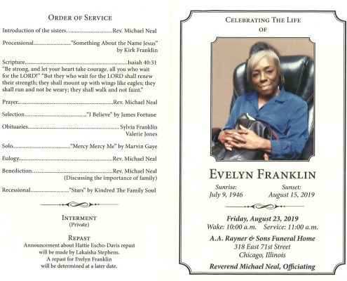 Evelyn Franklin Obituary
