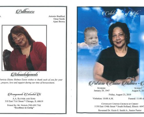 Patricia Elaine Holmes-Tyson Obituary