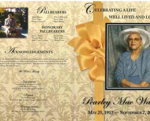 Pearley M Walton Obituary