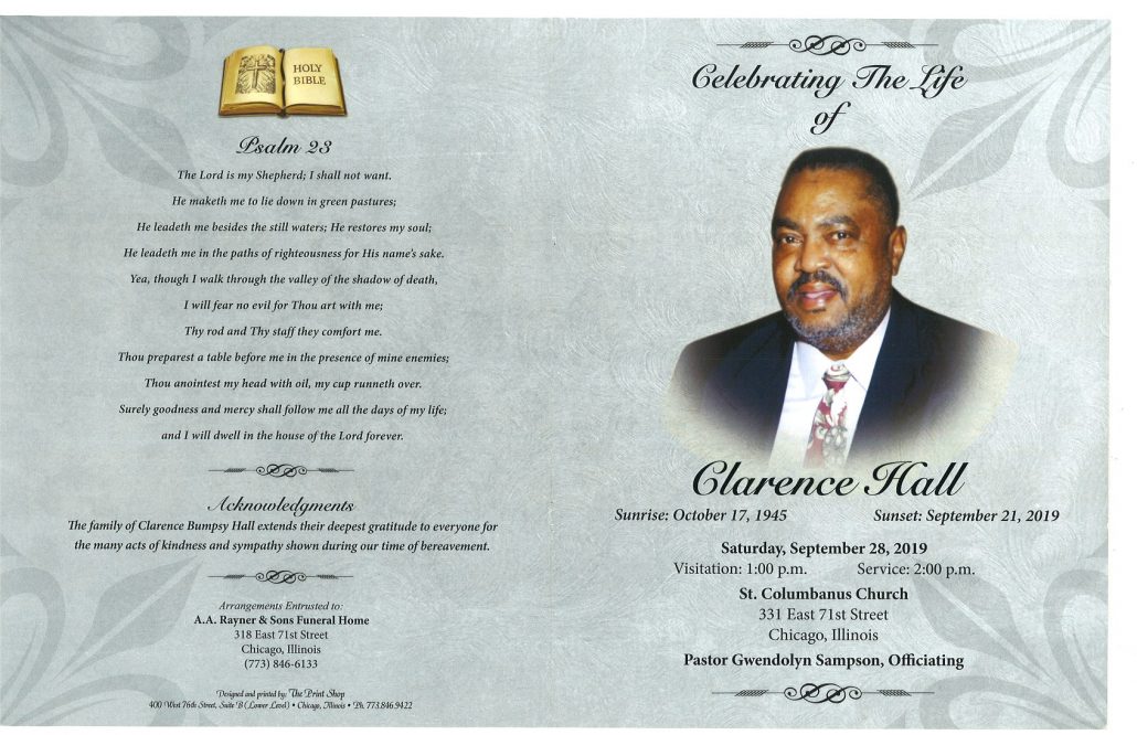 Clarence Hall Obituary
