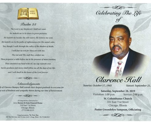 Clarence Hall Obituary