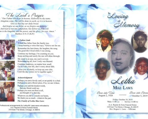 Letha Mae Laws Obituary