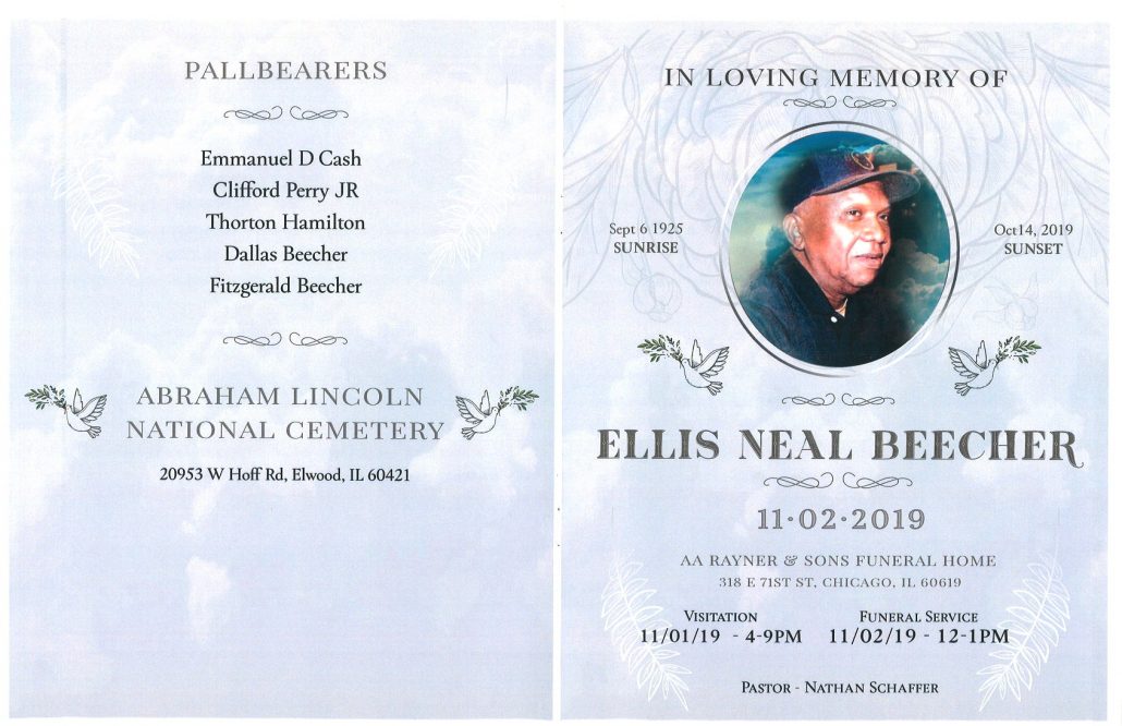 Ellis N Beecher Obituary