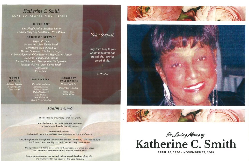 Katherine C Smith Obituary