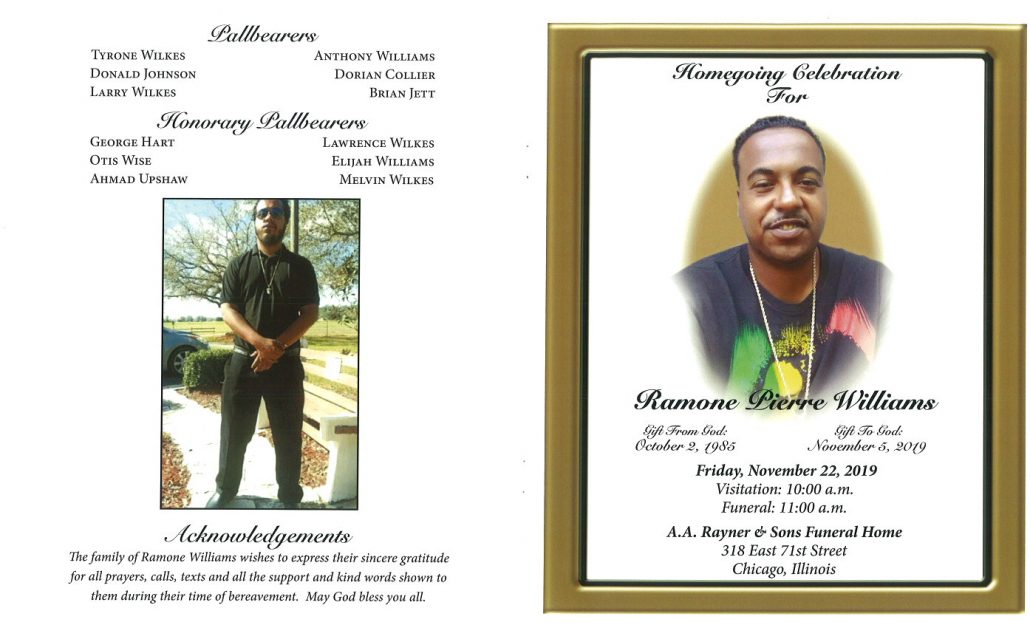 Ramone Pierre Williams Obituary