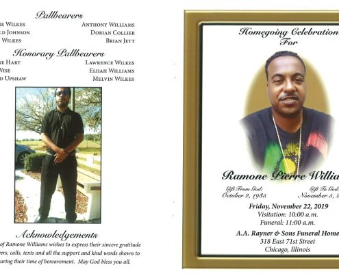 Ramone Pierre Williams Obituary