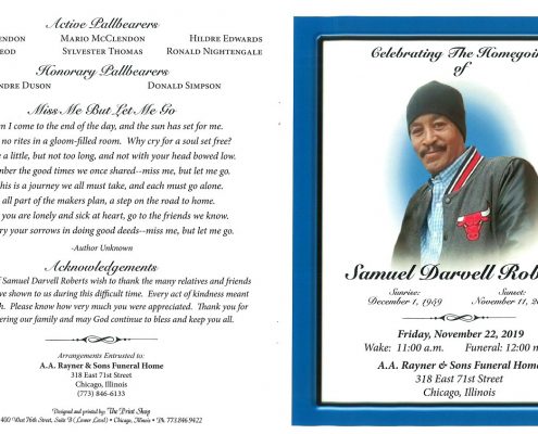 Samuel D Roberts Obituary