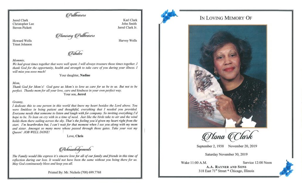 Nona Clark Obituary
