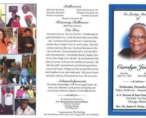 Carolyn Jackson Obituary