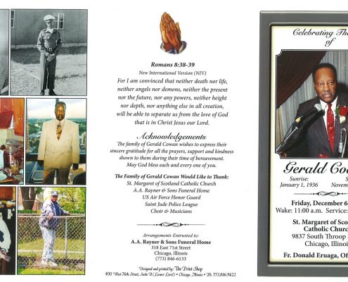 Gerald Cowan Obituary