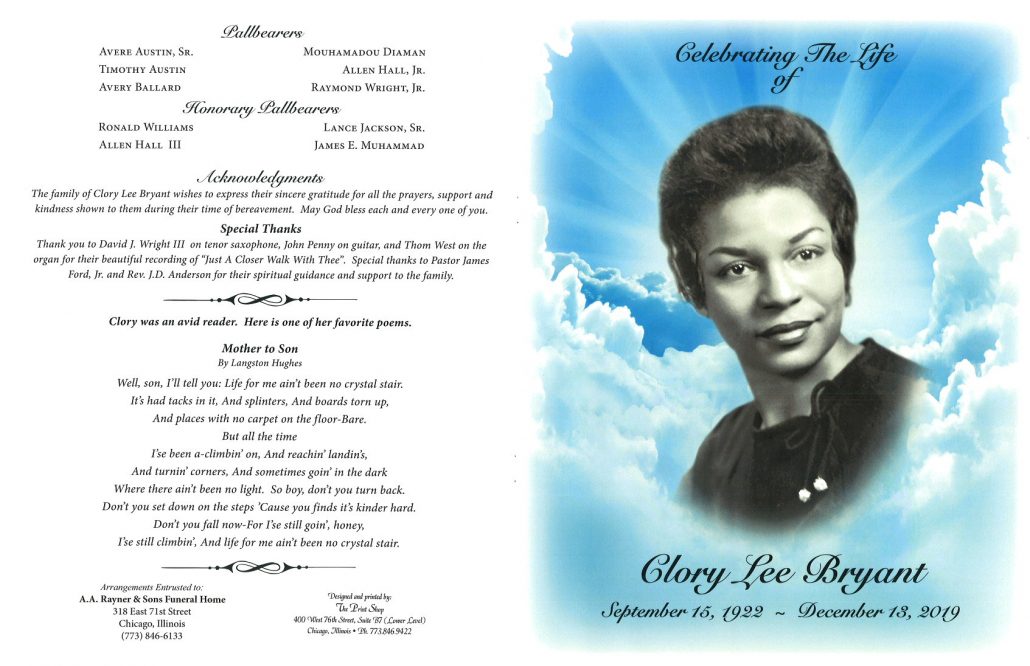 Clory L Bryant Obituary