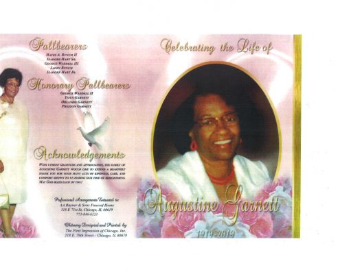 Augustine Garnett Obituary