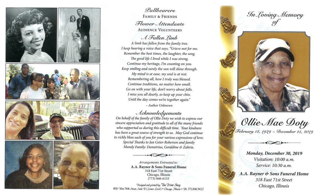 Ollie Mae Doty Obituary