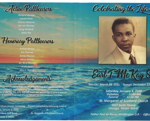 Earl T McKay Sr Obituary