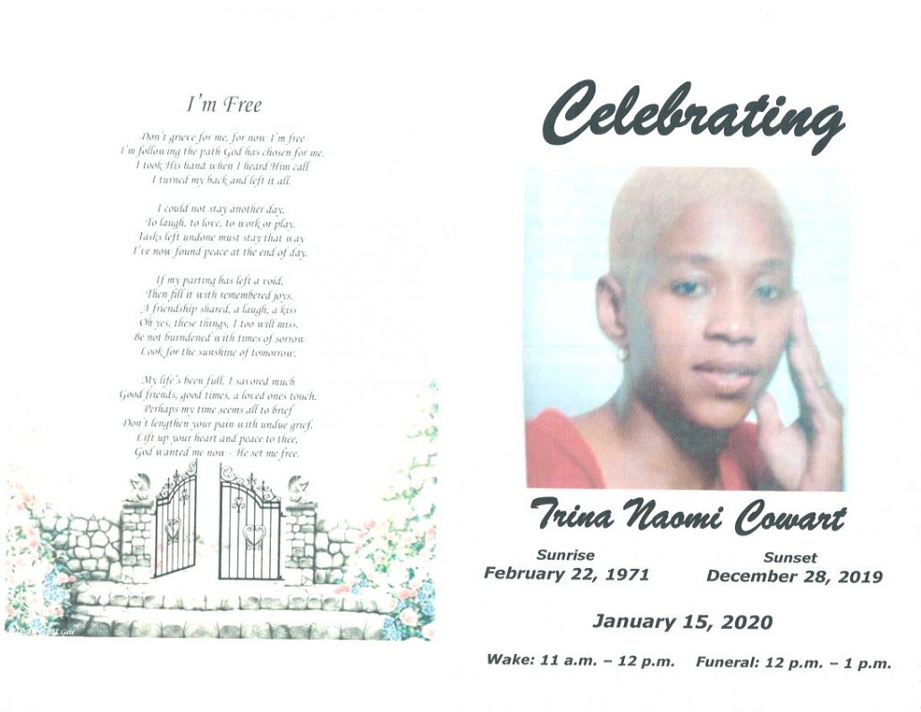 Trina N Cowart Obituary